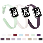 xDfind Small Waist Reverse Buckle Silicone Watch Band, For Apple Watch 38 / 40 / 41 / S11 42mm