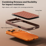 Benks Y3 Kevlar Diamond Pattern Shockproof Magnetic Phone Case, For iPhone 18 Pro / 17 Pro, For iPhone 18 Pro Max / 17 Pro Max