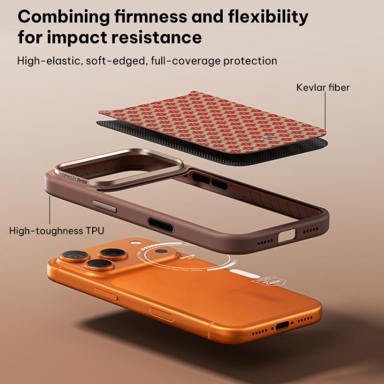 Benks Y3 Kevlar Diamond Pattern Shockproof Magnetic Phone Case, For iPhone 18 Pro / 17 Pro, For iPhone 18 Pro Max / 17 Pro Max