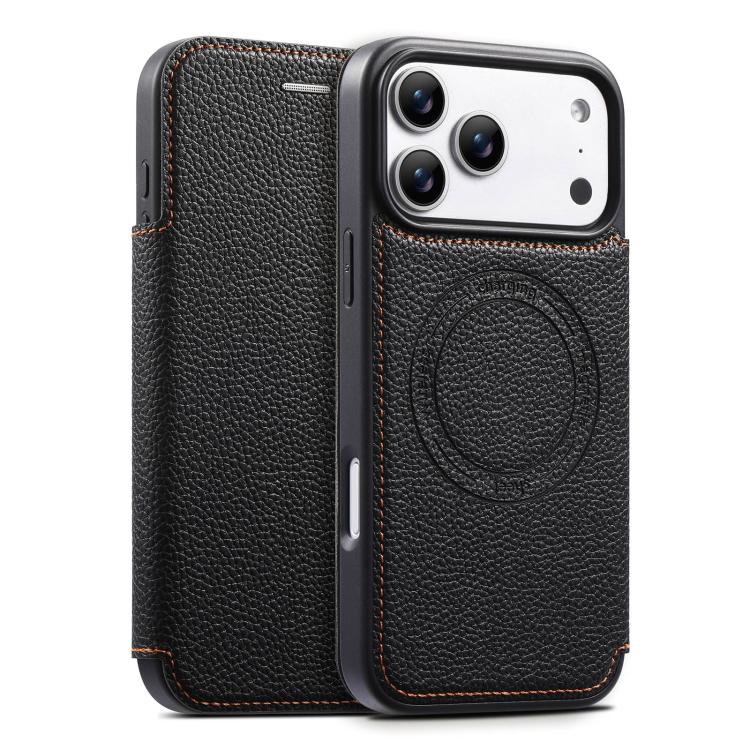 ESEBLE Ultra-thin Card Slot Magnetic Vegan Leather Phone Case, For iPhone 17 Pro Max, For iPhone 17 Pro, For iPhone 17, For iPhone Air