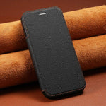 ESEBLE Ultra-thin Card Slot Magnetic Vegan Leather Phone Case, For iPhone 17 Pro Max, For iPhone 17 Pro, For iPhone 17, For iPhone Air