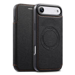 ESEBLE Ultra-thin Card Slot Magnetic Vegan Leather Phone Case, For iPhone 17 Pro Max, For iPhone 17 Pro, For iPhone 17, For iPhone Air