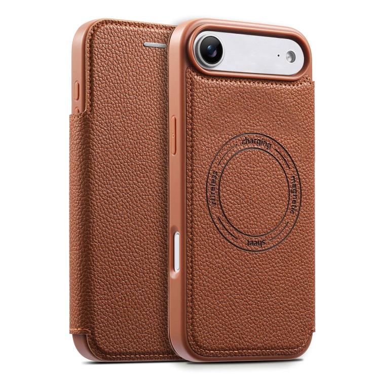 ESEBLE Ultra-thin Card Slot Magnetic Vegan Leather Phone Case, For iPhone 17 Pro Max, For iPhone 17 Pro, For iPhone 17, For iPhone Air