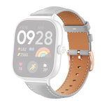 xDfind Rose Gold Buckle Black Shark Fine Grain Vegan Leather Watch Band, For Xiaomi Band 10 Pro / 9 Pro / Redmi Watch 6, For Redmi Watch 3 Active / Watch 3 Lite, For Redmi Watch 3