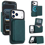 Retro Faux Leather Detachable Magnetic Wallet Bag RFID Blocking Phone Case, For iPhone 17 Pro Max, For iPhone 17 Pro