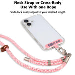 XDcase Anti-Lost Phone Lanyard with Metal Buckle & Gasket, Adjustable Length: 41-77cm