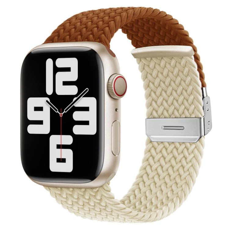 xDfind Buckle-fastening Stitching Braided Nylon Watch Band, For Apple Watch 42 / 44 / 45 / 46 / 49mm, For Apple Watch 38 / 40 / 41 / S10 42mm