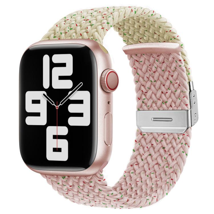xDfind Buckle-fastening Stitching Braided Nylon Watch Band, For Apple Watch 42 / 44 / 45 / 46 / 49mm, For Apple Watch 38 / 40 / 41 / S10 42mm
