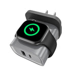 XL-16 3 in 1 20W USB + Type-C Multifunctional Charger For Apple Watch Wireless Charging Function,Plug: US Plug