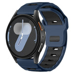 xDfind Flat-head Dual-color Silicone Watch Band, 20mm, 22mm
