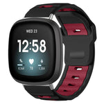 xDfind Flat-head Dual-color Silicone Watch Band, For Fitbit Versa 4 / 3 / Sense2 / 1, For Fitbit Versa 2/Versa/Versa Lite/Blaze