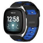 xDfind Flat-head Dual-color Silicone Watch Band, For Fitbit Versa 4 / 3 / Sense2 / 1, For Fitbit Versa 2/Versa/Versa Lite/Blaze