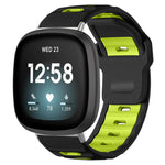 xDfind Flat-head Dual-color Silicone Watch Band, For Fitbit Versa 4 / 3 / Sense2 / 1, For Fitbit Versa 2/Versa/Versa Lite/Blaze