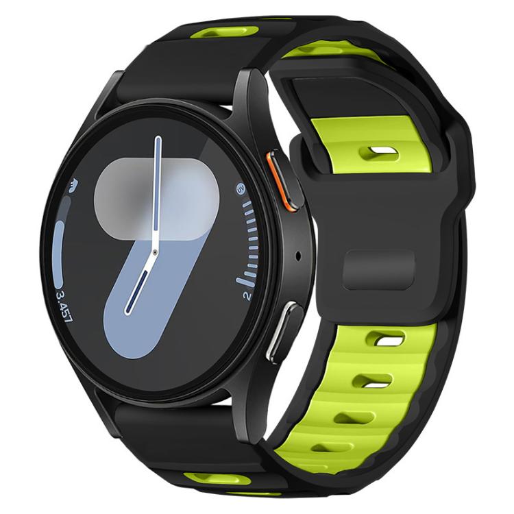 xDfind Flat-head Dual-color Silicone Watch Band, For Galaxy Watch Ultra2 2026 / 2025 / 1 2024, For Galaxy Watch9 / 8 / 8 Classic, For Samsung Galaxy Watch7 / FE / 6 / 5 / 4