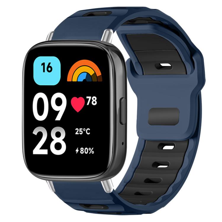 xDfind Flat-head Dual-color Silicone Watch Band, For Xiaomi Band 10 Pro / 9 Pro / Redmi Watch 6, For Redmi Watch 3 Active / Watch 3 Lite, For Redmi Watch 3