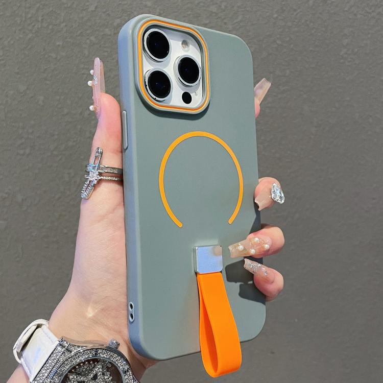 Skin-feel Magnetic TPU Phone Case with Silicone Strap, For iPhone 14 Pro Max, For iPhone 13 Pro Max, For iPhone 13 Pro, For iPhone 13, For iPhone 12 / 12 Pro, For iPhone 12 Pro Max, For iPhone 11 Pro Max, For iPhone 11, For iPhone 11 Pro