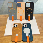 Skin-feel Magnetic TPU Phone Case with Silicone Strap, For iPhone 13, For iPhone 12 / 12 Pro, For iPhone 12 Pro Max, For iPhone 11 Pro Max, For iPhone 11, For iPhone 11 Pro