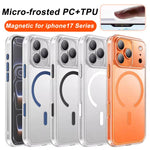 XDcase Frosted Transparent Magnetic Shockproof Phone Case, For iPhone 18 Pro, For iPhone 18 Pro Max, For iPhone 17 Pro Max, For iPhone 17 Pro, For iPhone 17