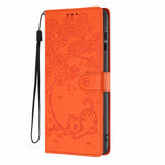 Tree Cat Embossed Flip Vegan Leather Phone Case, For iPhone 15 Pro, For iPhone 15 Plus, For iPhone 15, For iPhone 14 Plus, For iPhone 14, For iPhone 14 Pro