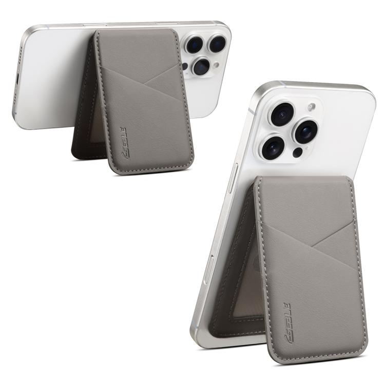 ESEBLE S2 Faux Leather Texture Magnetic RFID Mobile Phone Card Slots Holder