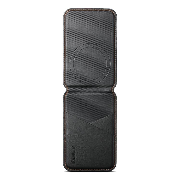 ESEBLE S3 Color Blocked Faux Leather Texture Magnetic RFID Mobile Phone Card Slots Holder