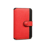 ESEBLE Adhesive Style Color Blocked Folding Mobile Phone Card Slots Holder