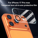 XDcase 5pcs Silkscreen Integrated Tempered Glass Back Camera Film, For iPhone 17 Pro Max, For iPhone 17 Pro, For iPhone 17, For iPhone Air