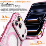 Wavy Frame Star Diamond Electroplate TPU Glitter Magnetic Phone Case, For iPhone 17 Pro Max, For iPhone 17 Pro, For iPhone 17, For iPhone 16 Pro Max, For iPhone 16 Pro, For iPhone 16