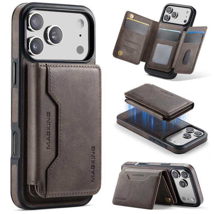 MAGKING K3 Series MagSafe RFID K3 Pro Card Bag Detachable Phone Case, For iPhone 17 Pro Max, For iPhone 17 Pro, For iPhone Air