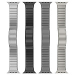 One Bead Folding Clasp Metal Titanium Alloy Watch Band, For Apple Watch 46mm / 49mm / 45mm / 44mm, For Apple Watch 42mm / 41mm / 40mm / 38mm