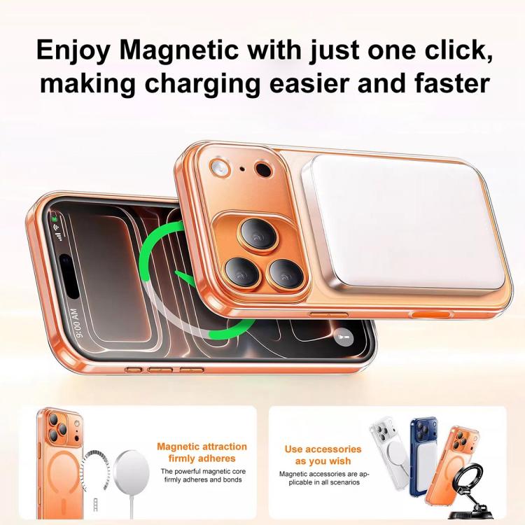 Frosted PC Hybrid TPU Magnetic Phone Case with AI Sensing Key, For iPhone 17 Pro Max, For iPhone 17 Pro, For iPhone 17, For iPhone Air, For iPhone 16 Pro Max, For iPhone 16 Pro, For iPhone 16