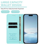 Cute Cats Embossed Magnetic RFID Vegan Leather Phone Case, For iPhone Air, For iPhone 16 Pro Max, For iPhone 16 Pro, For iPhone 16 Plus