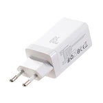 JOYROOM JR-TG10 65W GaN Dual Type-C, USB 3-Port Charger with Type-C to Type-C Cable, EU Plug, UK Plug