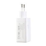 JOYROOM JR-TG10 65W GaN Dual Type-C, USB 3-Port Charger with Type-C to Type-C Cable, EU Plug, UK Plug