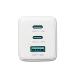 JOYROOM JR-TG10 65W GaN Dual Type-C, USB 3-Port Charger with Type-C to Type-C Cable, EU Plug, UK Plug
