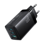 JOYROOM JR-TG10 65W GaN Dual Type-C, USB 3-Port Charger with Type-C to Type-C Cable, EU Plug, UK Plug