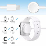 xDfind For Apple Watch Smart Watch Silicone Charging Holder and Type-C Charger Set, Silicone+Type-C (White), Silicone+Type-C (Black)
