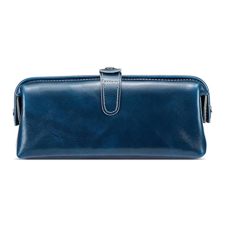 Oil Waxed Leather Toiletries and Cosmetic Tool Storage Bag