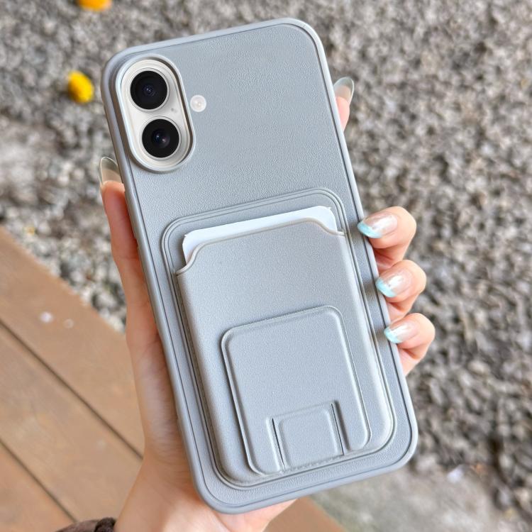 Square Folding Card Bag Holder Phone Case, For iPhone 17 Pro Max, For iPhone 17 Pro, For iPhone 17, For iPhone Air, For iPhone 16 Pro Max, For iPhone 16 Pro