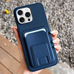 Square Folding Card Bag Holder Phone Case, For iPhone 17 Pro Max, For iPhone 17 Pro, For iPhone 17, For iPhone Air, For iPhone 16 Pro Max, For iPhone 16 Pro