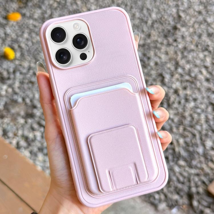 Square Folding Card Bag Holder Phone Case, For iPhone 17 Pro Max, For iPhone 17 Pro, For iPhone 17, For iPhone Air, For iPhone 16 Pro Max, For iPhone 16 Pro