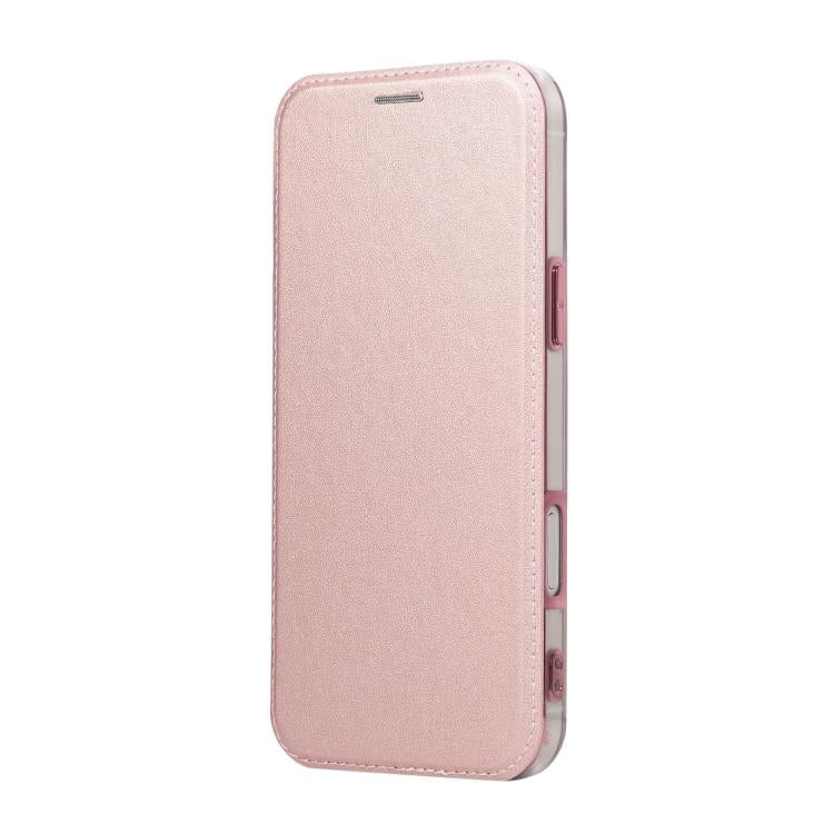 Ultra-thin Rotation Holder Magnetic Plating Vegan Leather Phone Case, For iPhone 18 Pro / 17 Pro, For iPhone 18 Pro Max / 17 Pro Max, For iPhone 17e / 16e, For iPhone 17, For iPhone Air, For iPhone 16 Pro Max