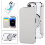 Ultra-thin Rotation Holder Magnetic Plating Vegan Leather Phone Case, For iPhone 16 Pro, For iPhone 16 Plus, For iPhone 16, For iPhone 15 Pro Max, For iPhone 15 Pro, For iPhone 15 Plus / 14 Plus