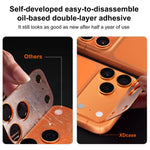 XDcase 2pcs Integrated Translucent Frosted Acrylic Camera Lens Protector, For iPhone 17 Pro Max, For iPhone 17 Pro