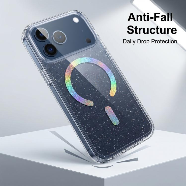 Glitter Magnetic TPU Phone Case, For iPhone 17 Pro Max, For iPhone 17 Pro