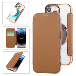Ultra-thin Magnetic Plating Vegan Leather Phone Case, For iPhone 17 Pro Max, For iPhone 17 Pro, For iPhone 17, For iPhone Air, For iPhone 16e, For iPhone 16 Pro Max