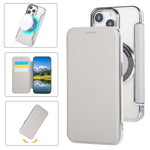 Ultra-thin Magnetic Plating Vegan Leather Phone Case, For iPhone 15, For iPhone 14 / 13, For iPhone 14 Pro, For iPhone 14 Pro Max, For iPhone 13 Pro Max, For iPhone 13 Pro
