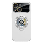 Glaze PC Camera Window Gyro Kickstand Magnetic Phone Case, For iPhone 16 Plus, For iPhone 16, For iPhone 15 Pro Max, For iPhone 15 Pro, For iPhone 15 Plus, For iPhone 15