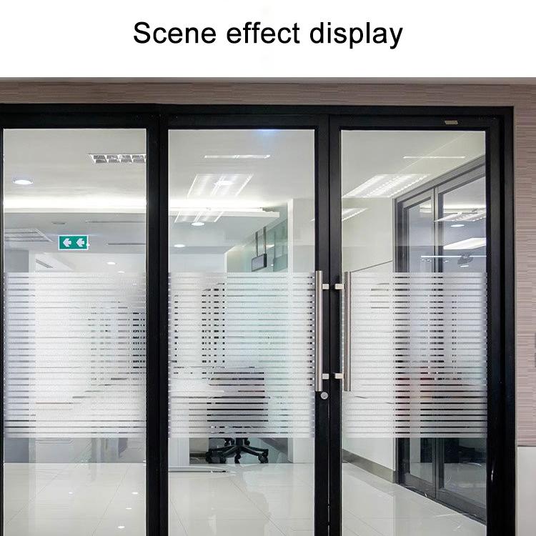 5pcs/Pack Static Electricity Anti-Collision Striped Frosted Privacy Glass Sticker, Small Stripes 30cm x 1m, Small Stripes 40cm x 1m, Small Stripes 50cm x 1m, Large Stripes 30cm x 1m, Large Stripes 40cm x 1m, Large Stripes 50cm x 1m                     ...