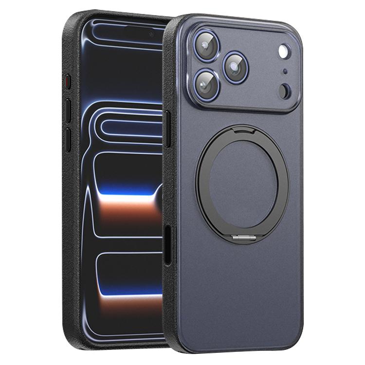 Vegan Leather Magnetic Phone Case with 360 Degrees Rotating Stand, For iPhone 17 Pro Max, For iPhone 17 Pro, For iPhone 17